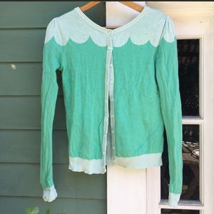 ModCloth Cafe Noir sweater in Seafoam